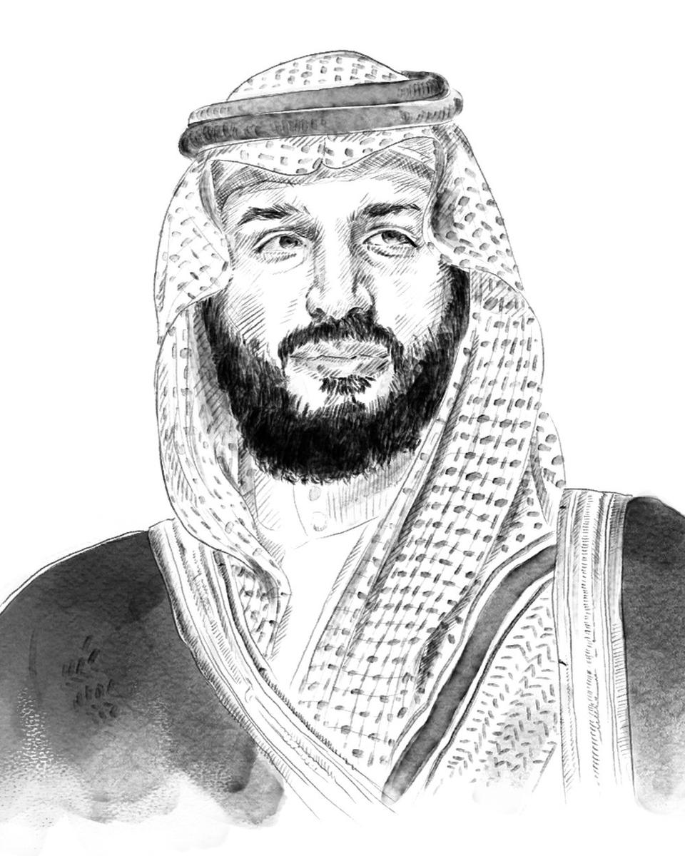 بورتريه مرسوم لمؤسسة مسك الخيرية